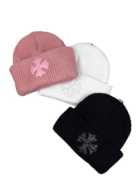 3147 Cross Patch Ribbed Beanie