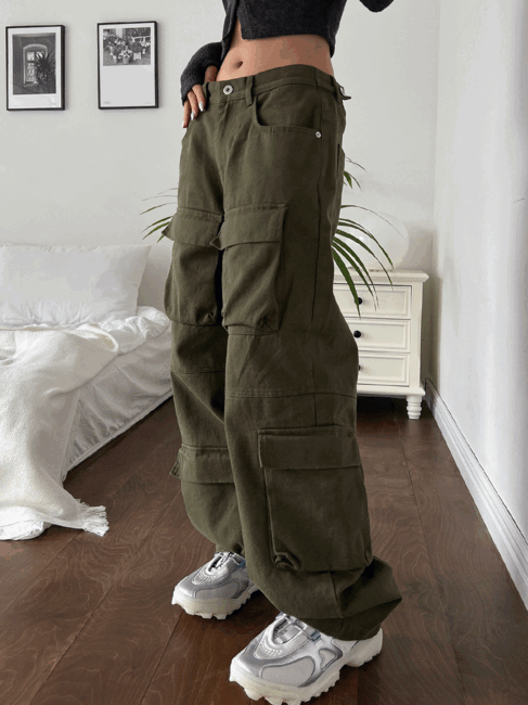 3164 Solid Tone Wide Pants