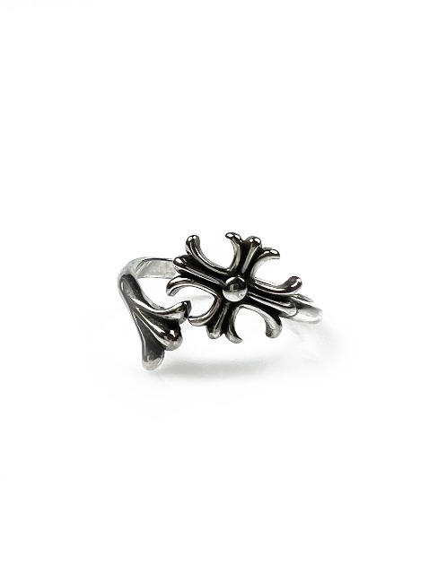 3144 Cross Accent Silver Ring